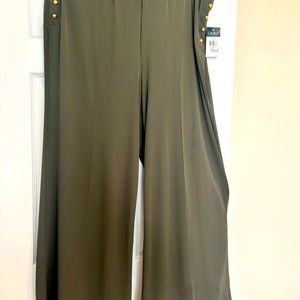 Olive green wide leg pants by Ralph Lauren 3X
